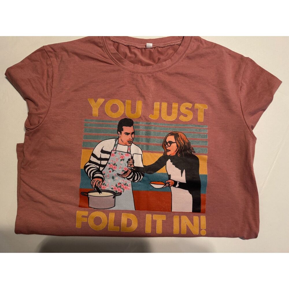 Schitt's Creek "You Just Fold It In" David & Moira Graphic T-Shirt